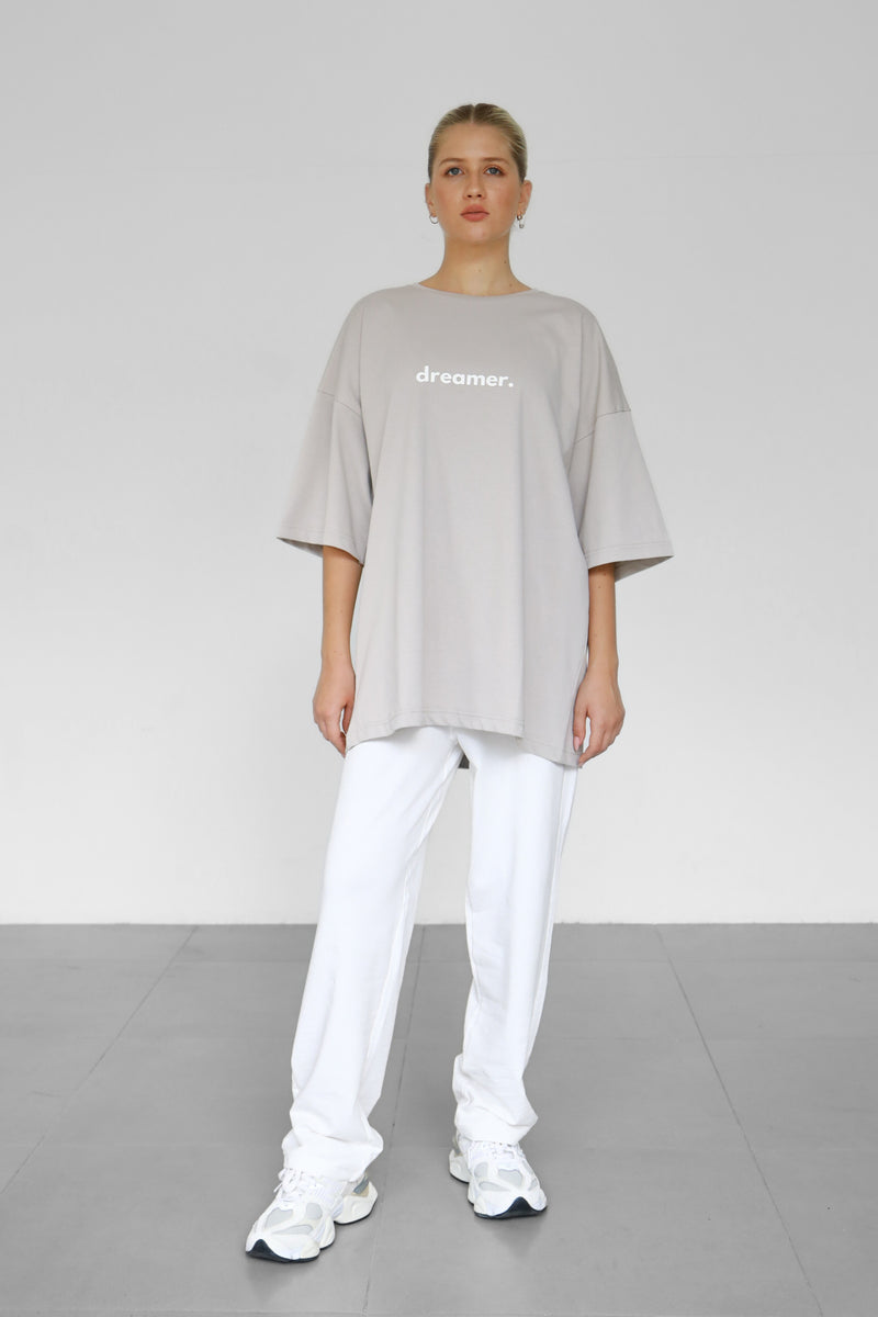 Dreamer Oversized T-shirt - Greige