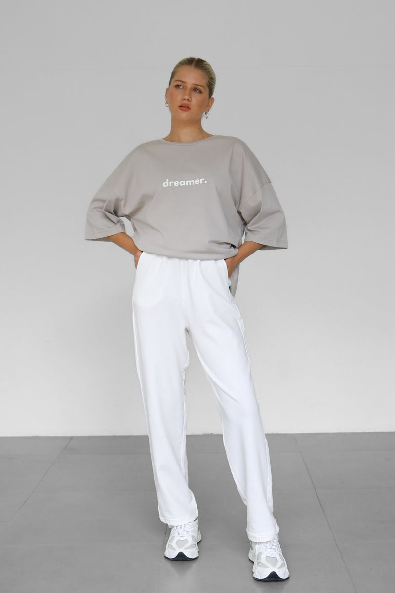 Dreamer Oversized T-shirt - Greige