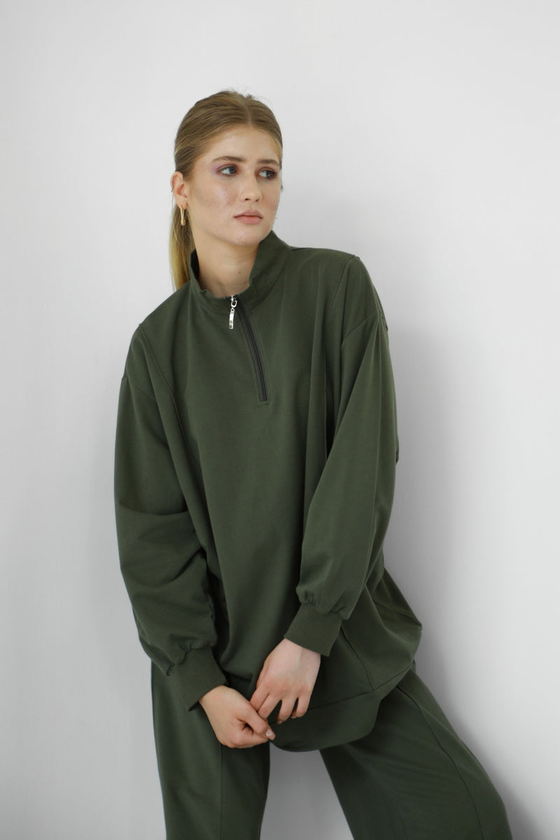 Anya Co-ord Set - Military