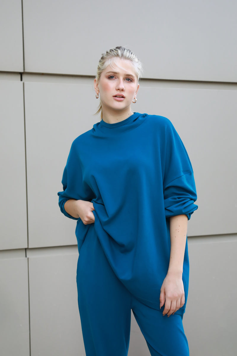 Hoodie Lounge Set - Teal
