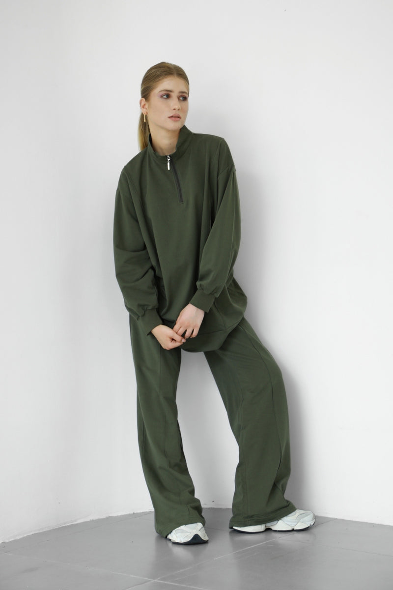 Anya Co-ord Set - Military