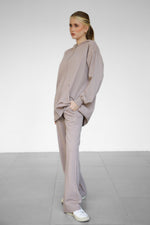 Light Zip-Up hoodie - Taupe