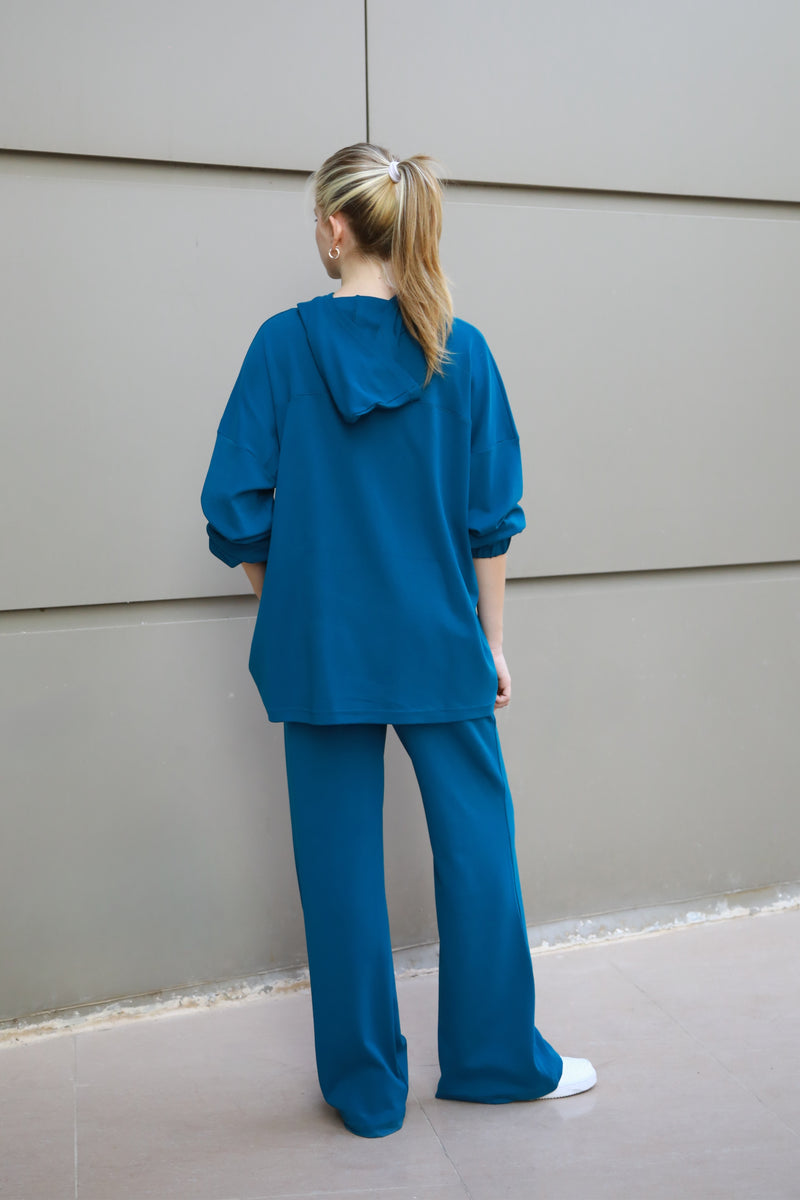 Hoodie Lounge Set - Teal