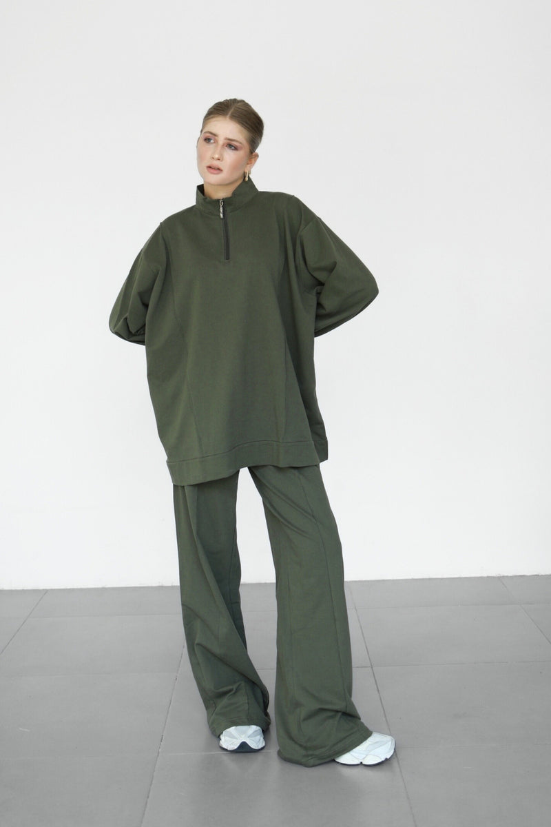 Anya Co-ord Set - Military