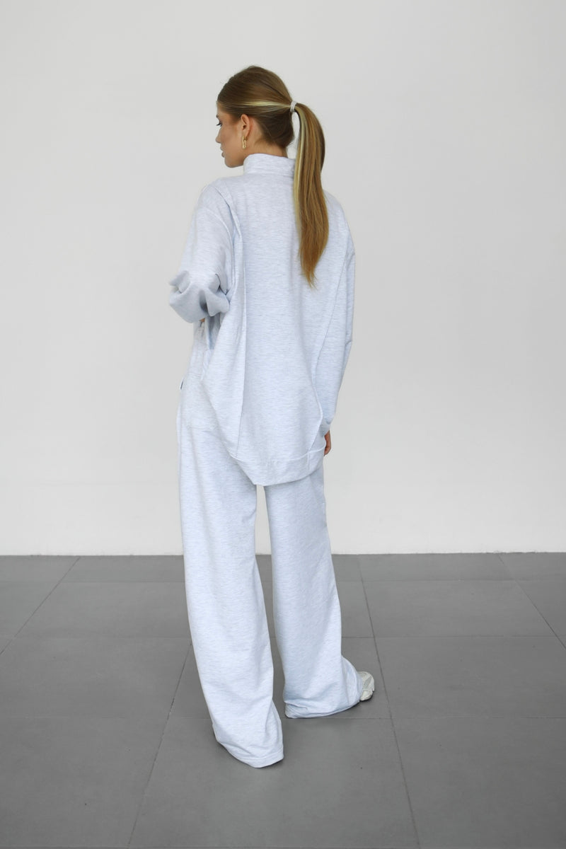 Anya Co-ord Set - Grey Melange