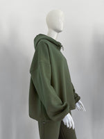 Heavy Adjustable Hoodie - Army Green