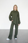 Hoodie Lounge Set - Military