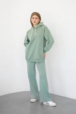 Heavy Flare Sweatpants - Sage