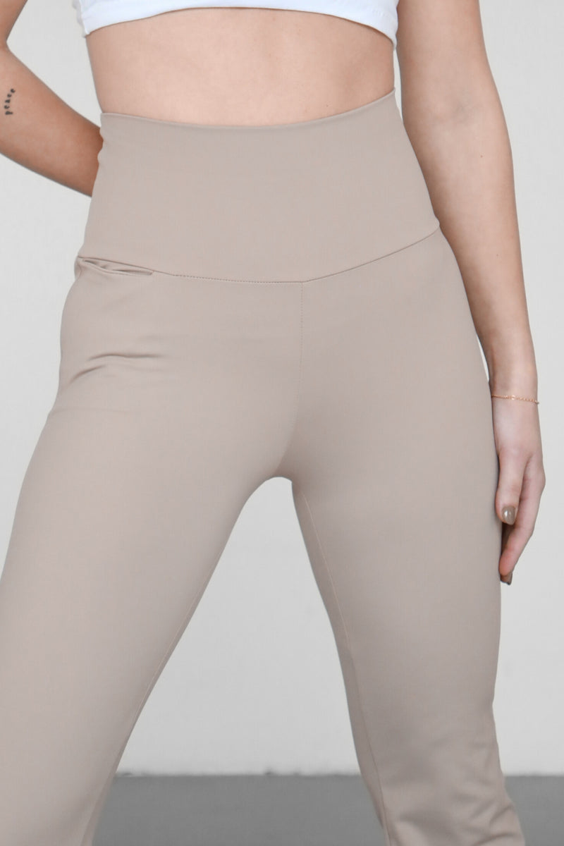 Actee Flare Leggings - Taupe
