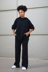 Hoodie Lounge Set - Black