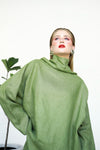 Gaia Linen Blouse - Matcha