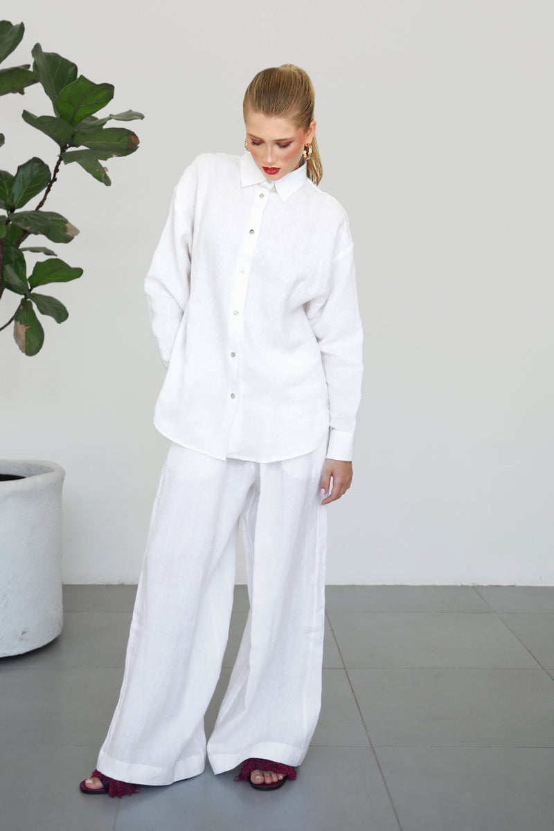 Linen Shirt - White