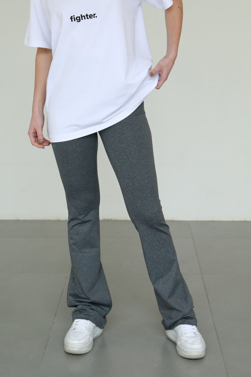 Actee Flare Leggings - Grey Melange