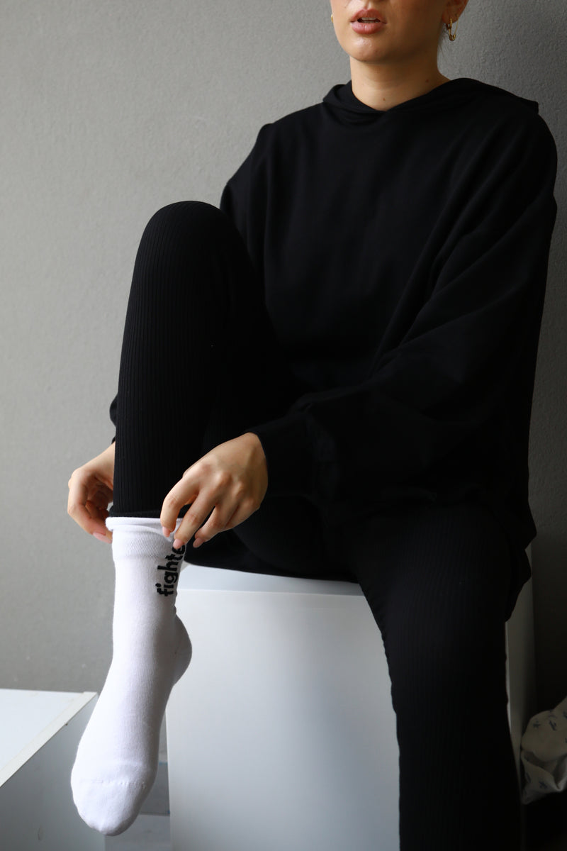 Fighter Socks - White