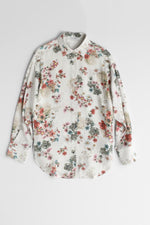 Relaxed Floral Shirt - Nude