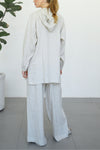 Linen Wide Pants - Buttercream