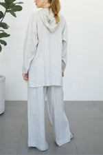 Linen Wide Pants - Buttercream