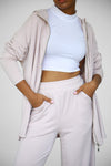 Modalite Zip-up Hoodie - Rosewater