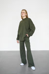 Hoodie Lounge Set - Military