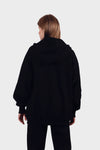 Heavy Zip-Up Hoodie - Black