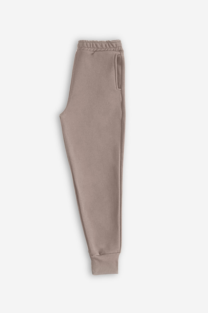 Heavy Ribbed Sweatpants - Taupe