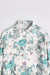 Relaxed Floral Shirt - Aqua
