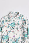 Relaxed Floral Shirt - Aqua