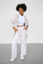Modalite Straight Crop Sweatpants - Rosewater
