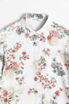 Relaxed Floral Shirt - Nude