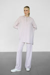 Modalite Half Zip Hoodie - Rosewater