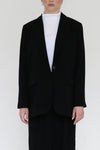 Athena Blazer - Black Crepe