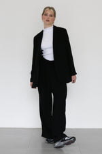 Athena Blazer - Black Crepe