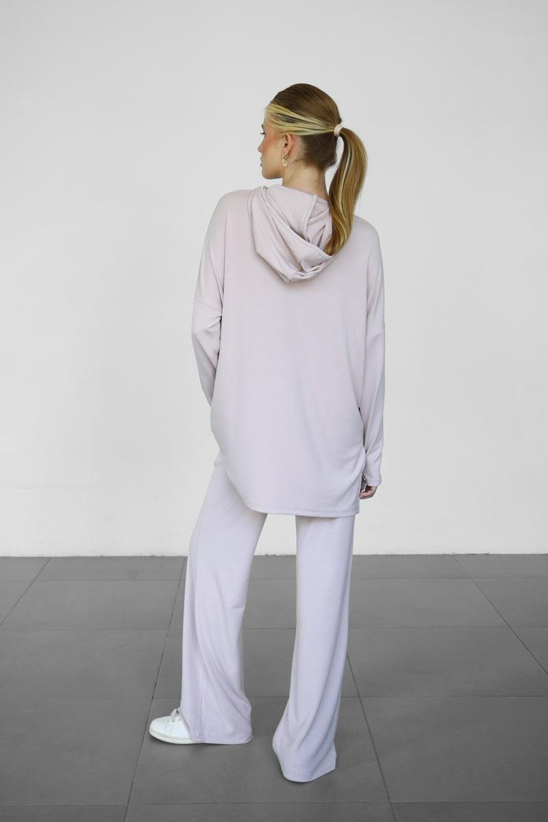 Modalite Half Zip Hoodie - Rosewater