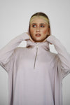 Modalite Half Zip Hoodie - Rosewater