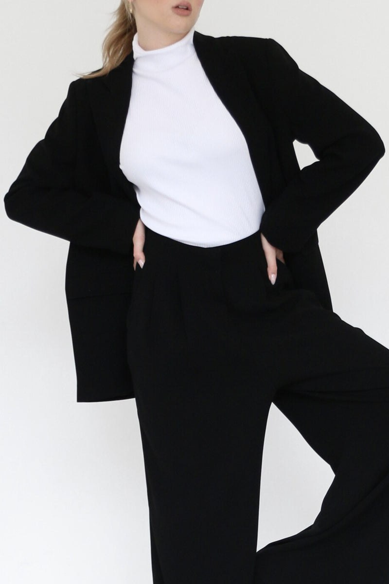 Alex Trousers - Black Crepe