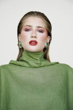 Gaia Linen Blouse - Matcha