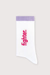 Fighter Socks - White Pop