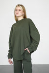 Hoodie Lounge Set - Military