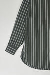 Basic Poplin Shirt - Striped Green