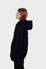 Heavy Zip-Up Hoodie - Black