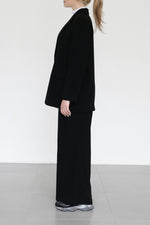 Athena Blazer - Black Crepe