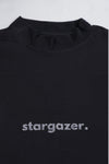 Stargazer Longsleeve T-shirt - Black & Silver Glitter