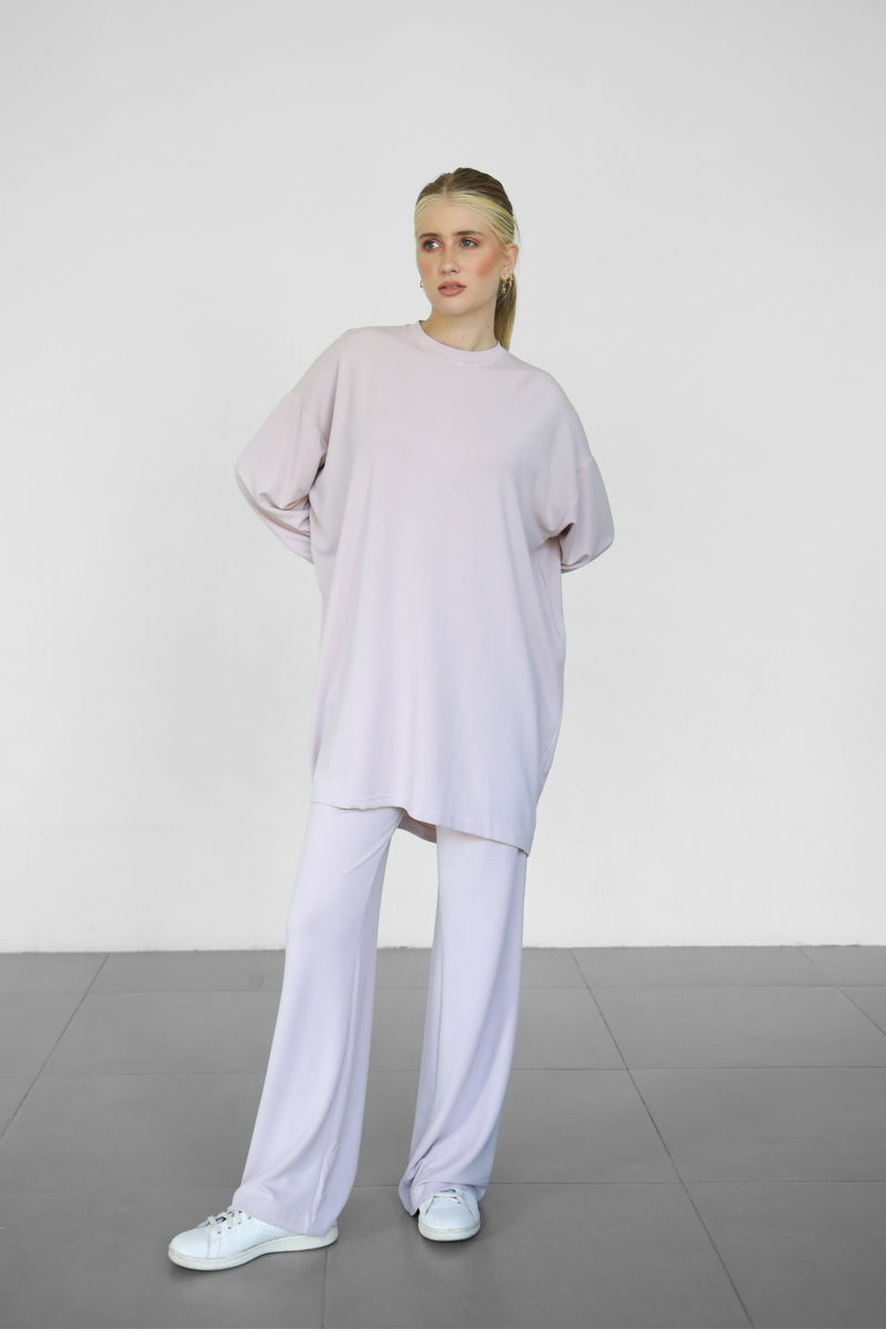 Modalite Long Phantom Sweatshirt - Rosewater