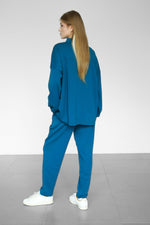 Half-Zip Lounge Set - Teal