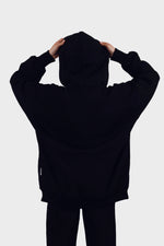 Heavy Zip-Up Hoodie - Black