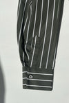 Basic Poplin Shirt - Striped Green