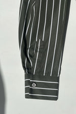 Basic Poplin Shirt - Striped Green