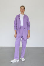 Light Waisted Zip-Up Hoodie - Amethyst