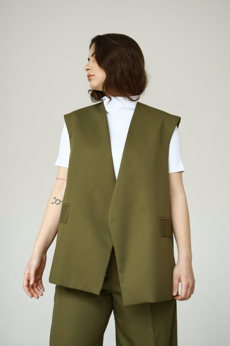 Thalia Vest- Army