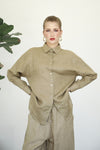 Linen Shirt - Almond Latte